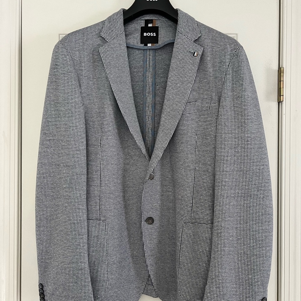 Boss Gray Sport Coat Classic Tailored Blazer
